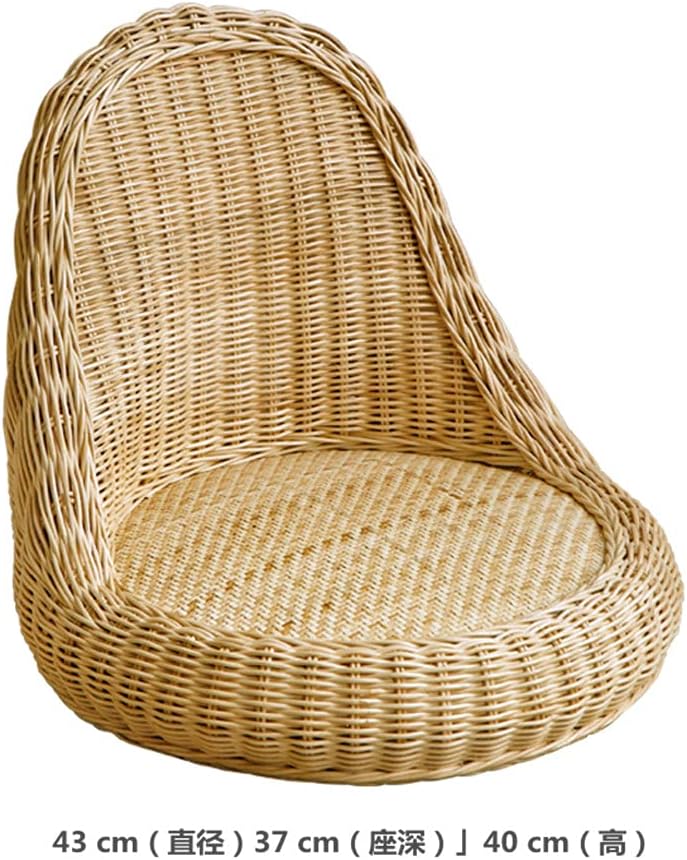 Zenyara Rattan Chair, Lounge Rattan Chair For Drinking Tea And Reading On The Balcony