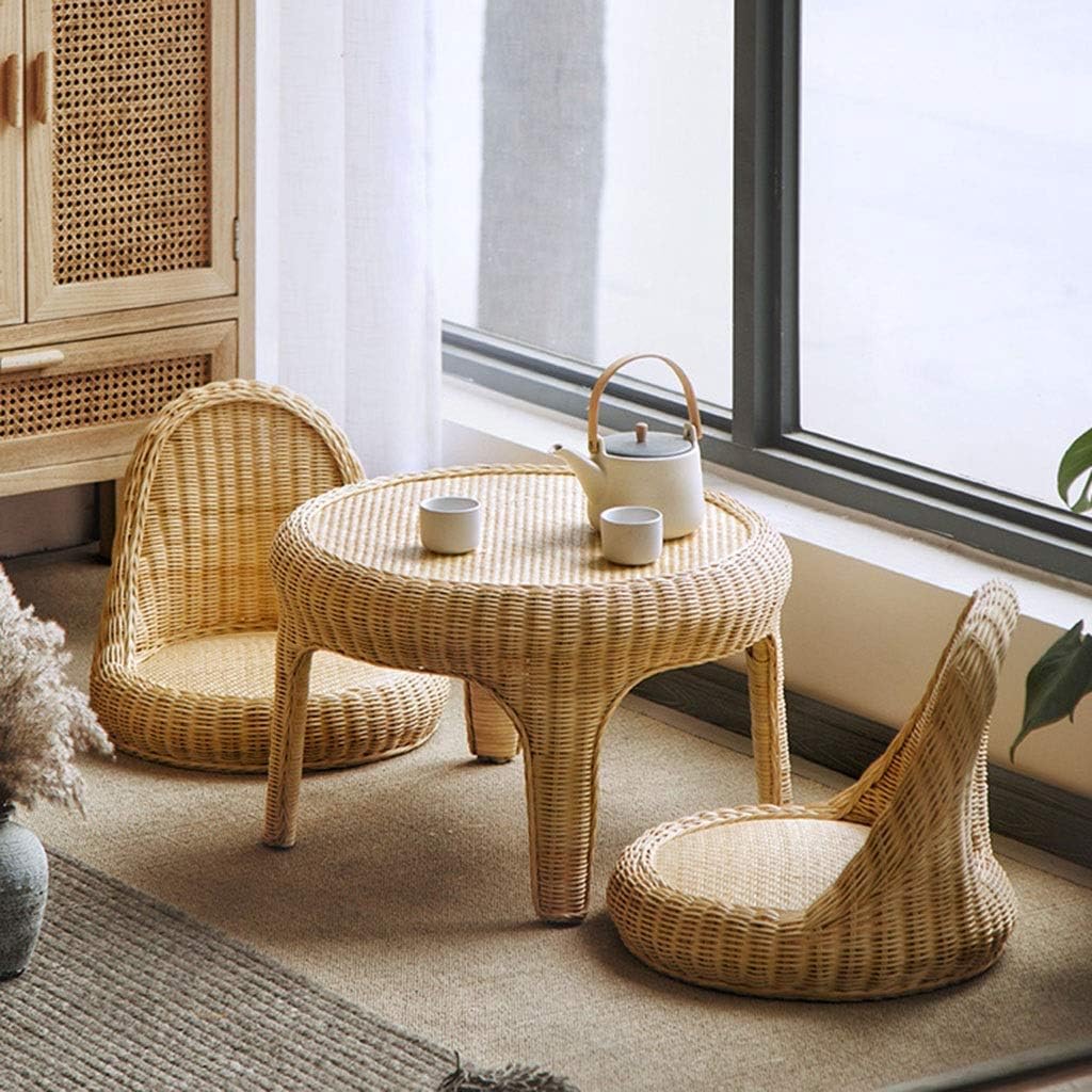 Zenyara Rattan Chair, Lounge Rattan Chair For Drinking Tea And Reading On The Balcony
