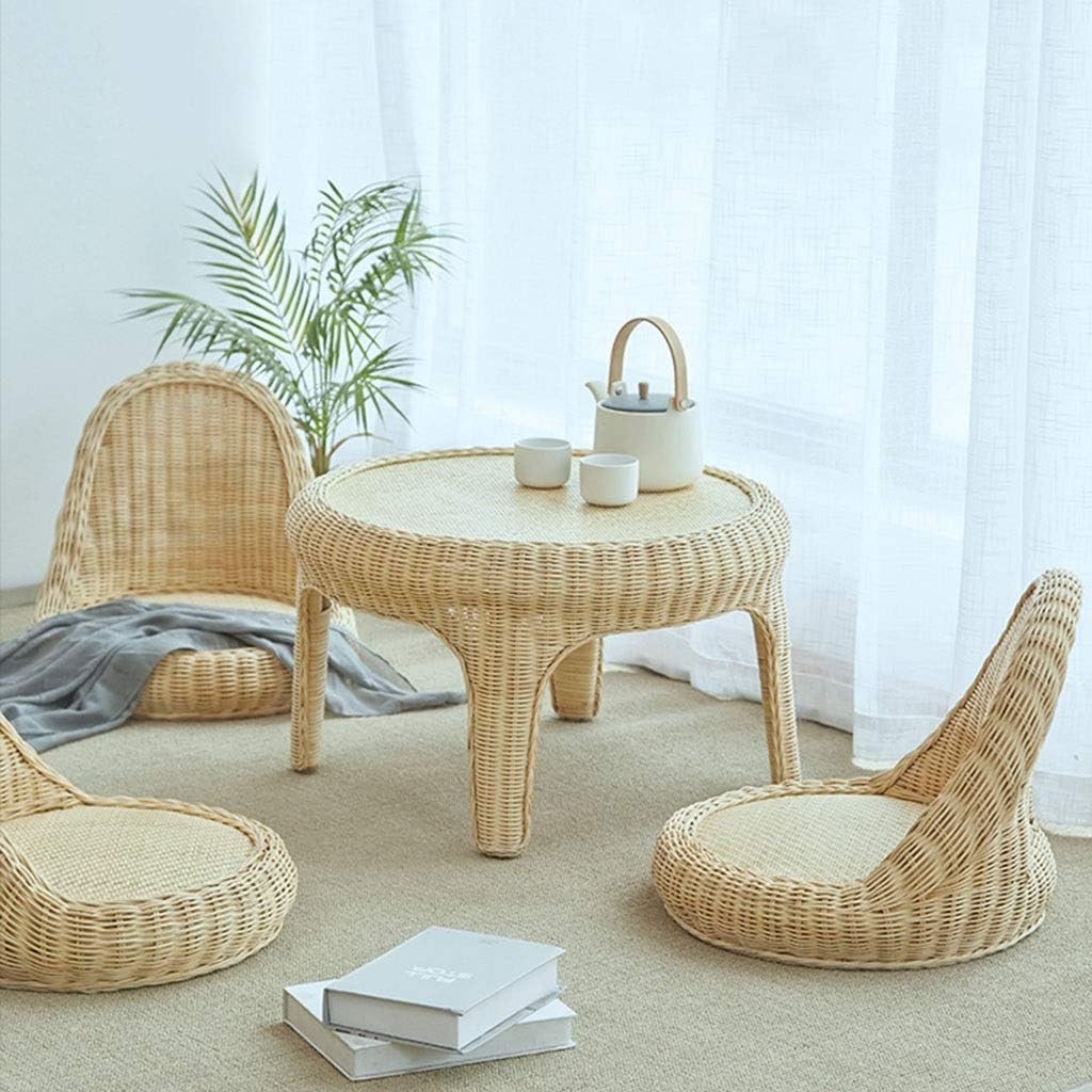 Zenyara Rattan Chair, Lounge Rattan Chair For Drinking Tea And Reading On The Balcony