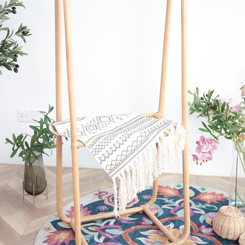 Zenyara Rattan Floor Mounted Household Coat Hanger