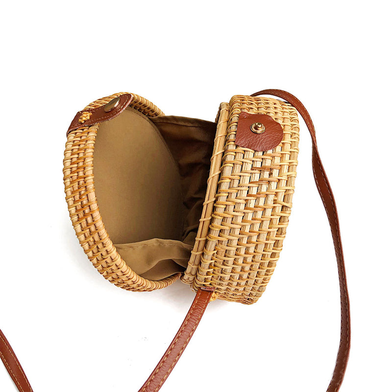 Zenyara Creative Rattan Bag, 100% Handmade