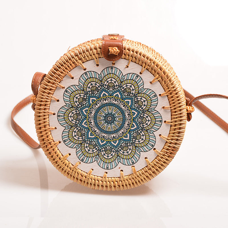 Zenyara Creative Rattan Bag, 100% Handmade