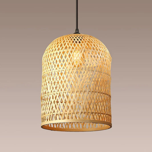 Zenyara Rattan Light,New Chinese Style LED Chandelier, Use for Restaurant , Bedroom,Living Room,Study/Office