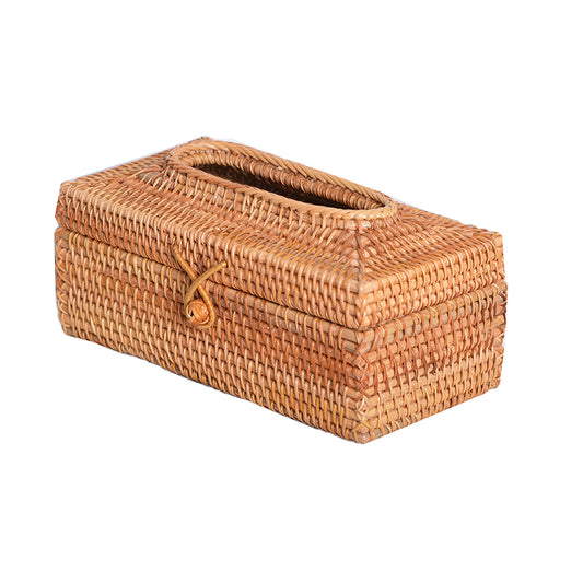 Zenyara Handmade Rattan Weaving Desktop Storage Box