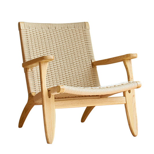 Zenyara Rope Woven Casual Chair, Personalized And Creative Small Chair