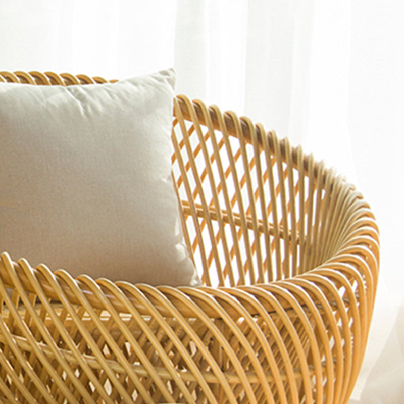 Zenyara Rattan Chair, Shell Shaped, Minimalist Style Chair