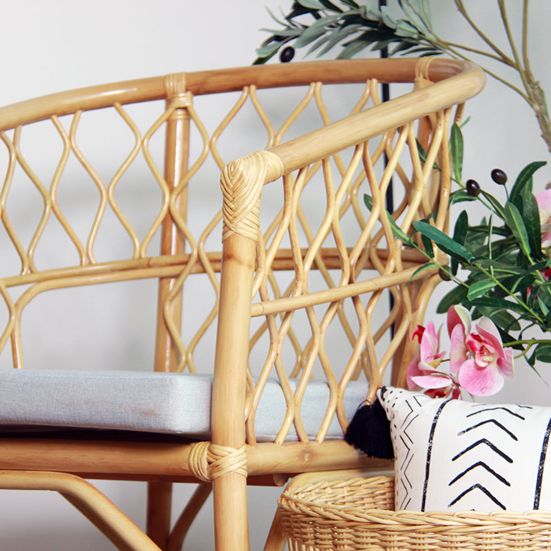 Zenyara  Rattan Chair,  Casual Backrest Chair