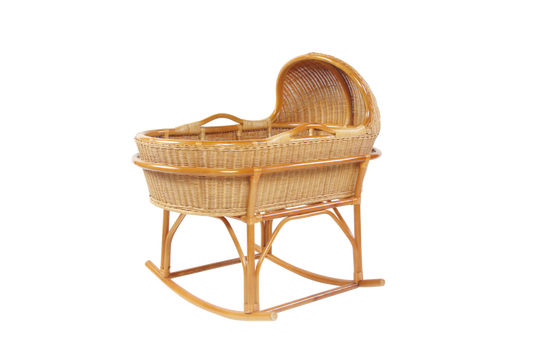 Zenyara Rattan Baby Bed ,Rocking Bed