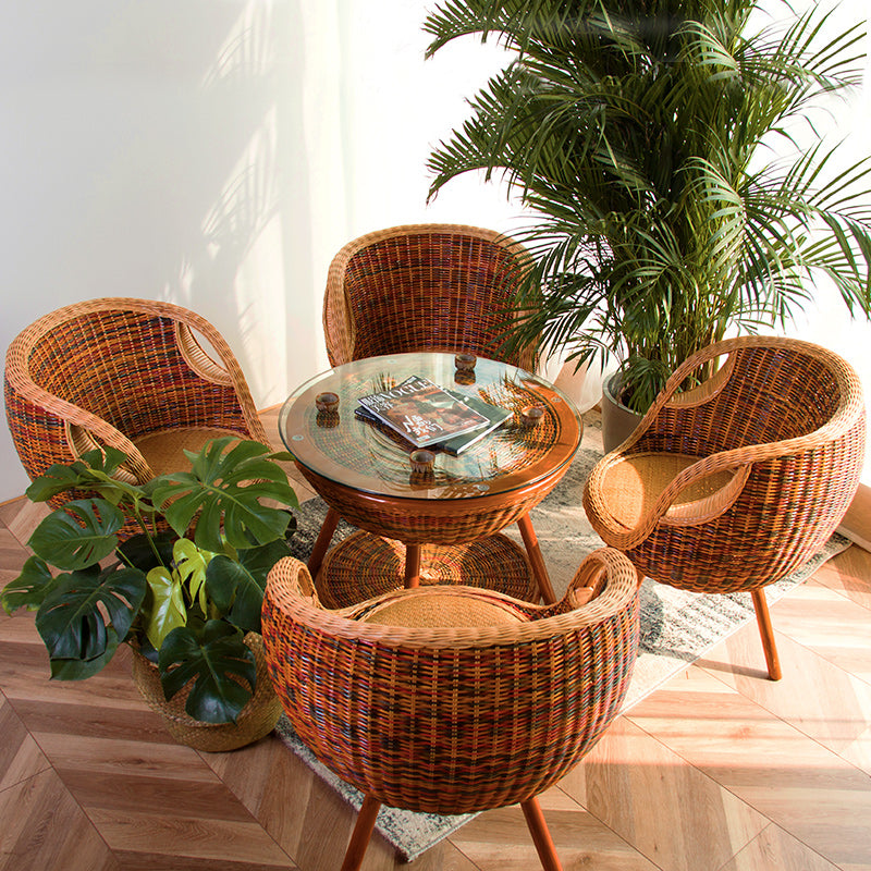 ZenyaraHome Single Person Rattan Woven Leisure Chair