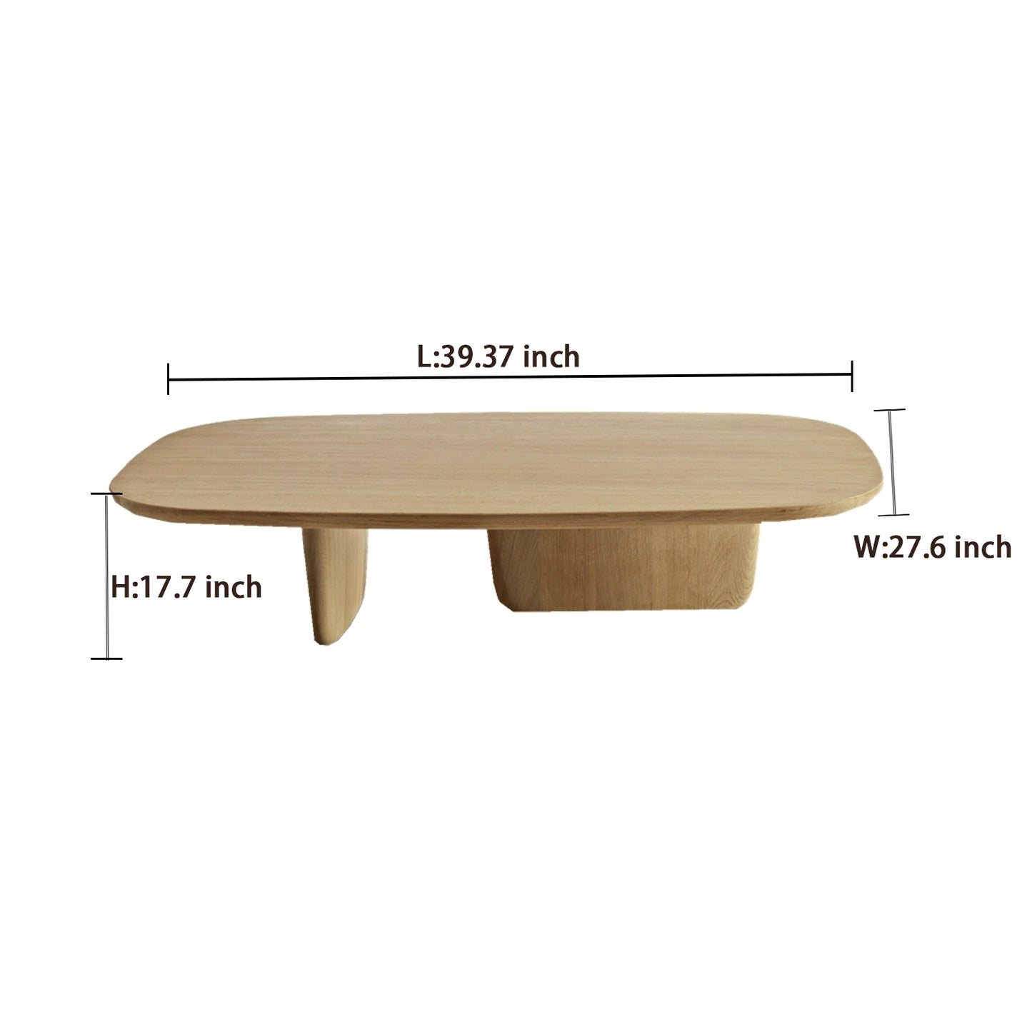 Pinewood,Solid Wood Coffee Table for Living Room, Bedroom and Restaurant