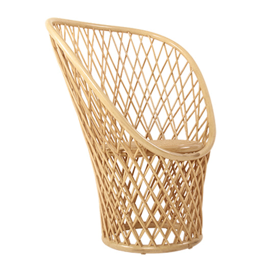 Zenyara Rattan Chair, Unique in Design, Fashionable and Minimalist, With a Backrest