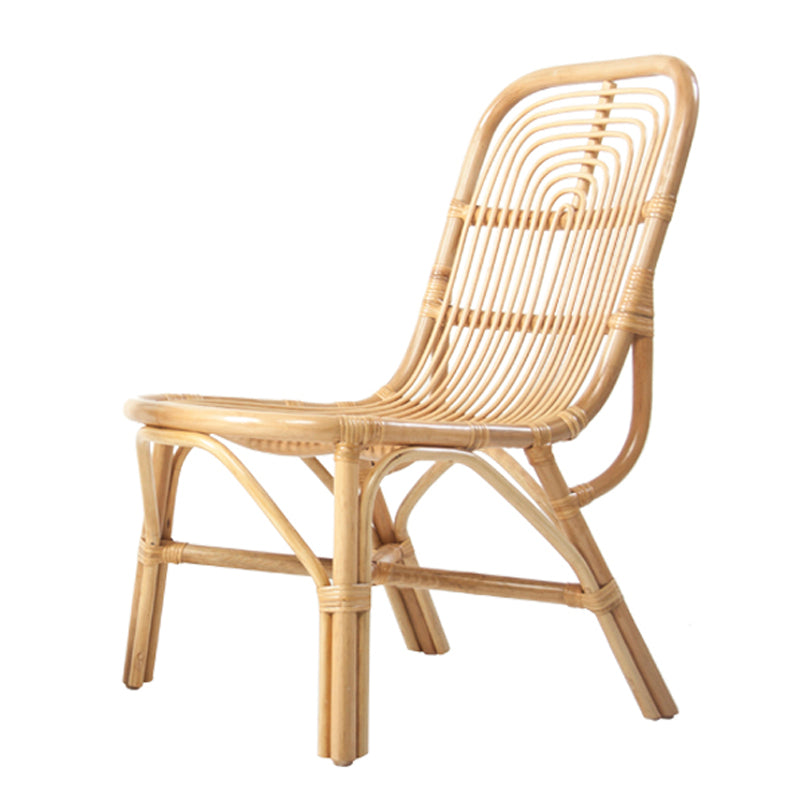 Zenyara Handmade Modern Simple Armless Rattan Chair