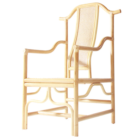 Zenyara Natural Rattan Chair for Home and Office Use