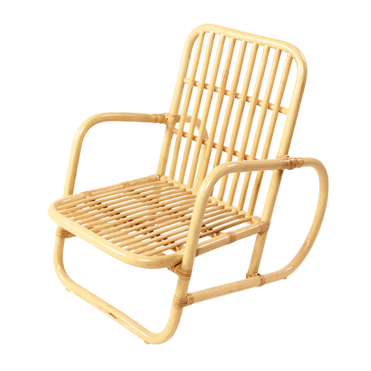 Zenyara Rattan Chair, Single Person Rattan Chair With Backrest