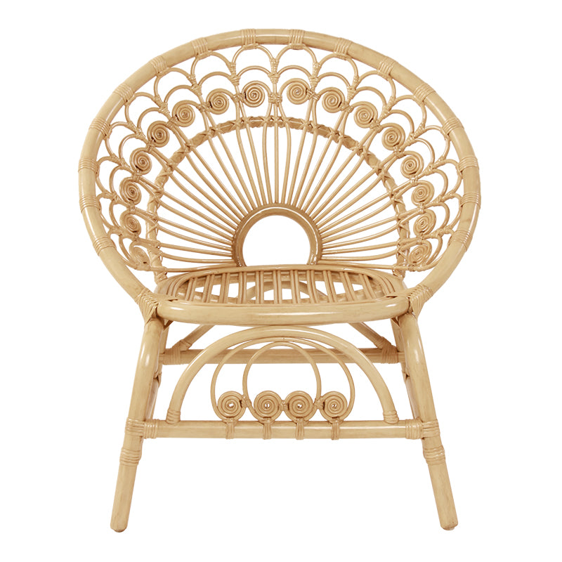 Zenyara Phoenix  Chair made of rattan ,  Natural Rattan Weaving Home Office Chair