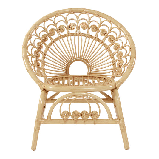 Zenyara Phoenix  Chair made of rattan ,  Natural Rattan Weaving Home Office Chair